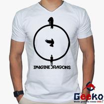 Camiseta Imagine Dragons 100% Algodão Indie Rock Geeko