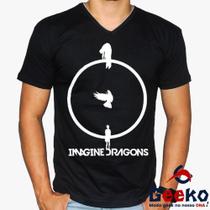 Camiseta Imagine Dragons 100% Algodão Indie Rock Geeko