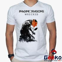 Camiseta Imagine Dragons 100% Algodão Wrecked Indie Rock Geeko