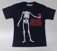 Camiseta Imagine Dragons Bones Preto Banda Rock Indie Pop MR350 RCH
