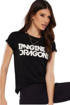 Camiseta Imagine Dragons Feminina Blusa Baby Look Rock - LA SECRET STORE