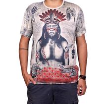Camiseta Indiana Índio Fauna Camiseta Indiana Índio Fauna