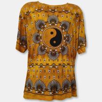Camiseta Indiana Masculina Bata Malha Fria Tamanho EXG -