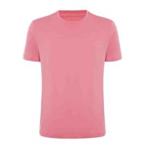 Camiseta Individual Básica Regular Rosa Escuro