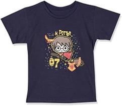 Camiseta inf harry potter chibi azul