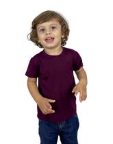 Camiseta Infantil 1 a 4 Viscolycra Premium Lisa Menina E Menino Manga Curta Blusa Básica