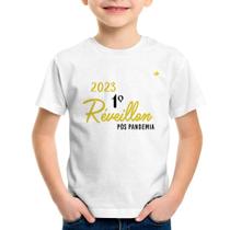Camiseta Infantil 2023 1º Réveillon Pós Pandemia - Foca na Moda