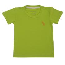 Camiseta Infantil 4 ao 8 Básica Manga Curta com Bordado