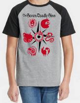 Camiseta Infantil 7 Pecados Capitais - Anime Camiseta Infantil 7 Pecados Capitais - Anime