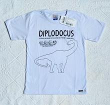 Camiseta infantil 8 anos branca