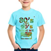 Camiseta Infantil 80's Baby 90's made me - Foca na Moda
