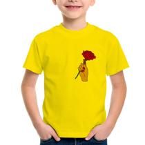 Camiseta Infantil A Rose for you - Foca na Moda