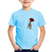 Camiseta Infantil A Rose for you - Foca na Moda