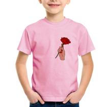 Camiseta Infantil A Rose for you - Foca na Moda