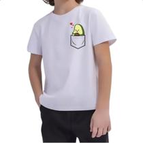 Camiseta Infantil Abacate no bolso Camiseta Infantil Abacate no bolso
