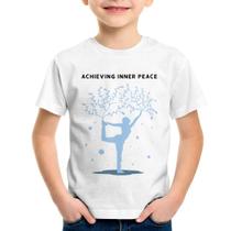 Camiseta Infantil Achieving Inner Peace - Foca na Moda