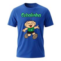 Camiseta infantil adulto unissex do cebolinha da turma da Monica , tecido 100% algodao macio 30.1.