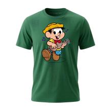 Camiseta infantil adulto unissex do chico Bento da turma da Monica , tecido 100% algodao 30.1.