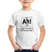 Camiseta Infantil AH The element of surprise - Foca na Moda