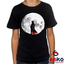 Camiseta Infantil Akatsuki 100% Algodão Naruto Anime Geeko