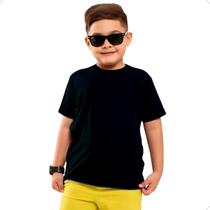 Camiseta Infantil Algodão Lisa Brincar Correr Estudar 2 ao 14 Presente dia das crianças