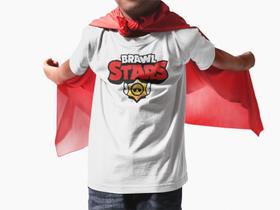 Camiseta Infantil Algodão Personalizada Brawl Stars Gamer