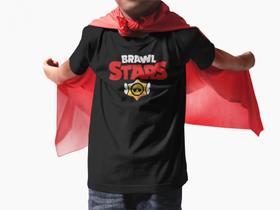 Camiseta Infantil Algodão Personalizada Brawl Stars Gamer