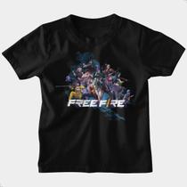 Camiseta Infantil Algodão Personalizada Free Fire Gamer