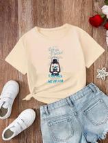 Camiseta Infantil Algodão T Shirt Menina Menino LUZ DO MUNDO Estampada