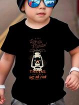 Camiseta Infantil Algodão T Shirt Menina Menino LUZ DO MUNDO Estampada