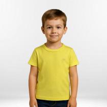Camiseta Infantil Amarela Ogochi M/Curta Casual Slim Premium