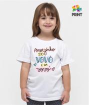 Camiseta Infantil Amorzinho do Vovô e da Vovó - Presente dia das Mãe Zlprint Camiseta Infantil Amorzinho do Vovô e da Vovó - Presente dia das Mãe Zlprint