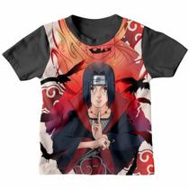 Camiseta Infantil Anime Menino Naruto Itachi Camisa Estampada 3D Camiseta Infantil Anime Menino Naruto Itachi Camisa Estampada 3D