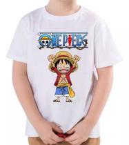 Camiseta Infantil Anime One Piece Luffy Geek