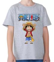 Camiseta Infantil Anime One Piece Luffy Geek