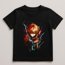 Camiseta Infantil Anime Zenitsu Agatsuma Demon Slayer Camiseta Infantil Anime Zenitsu Agatsuma Demon Slayer
