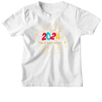 Camiseta Infantil Ano Novo 2024 Serpentinas