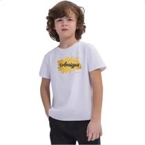 Camiseta Infantil Ano novo amigos