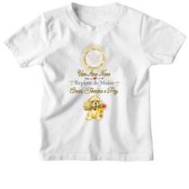 Camiseta Infantil Ano Novo Cachorro Fofo