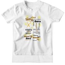 Camiseta Infantil Ano Novo Forca Fe Garra