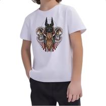 Camiseta Infantil Anubis Ankh Escaravelho