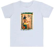 Camiseta Infantil Anubis Papiro Egito