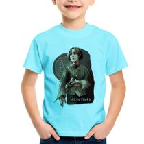 Camiseta Infantil Arya Stark Valar Morghulis - Foca na Moda