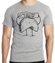 Camiseta infantil até o Plus size biscoito da sorte Camiseta infantil até o Plus size biscoito da sorte