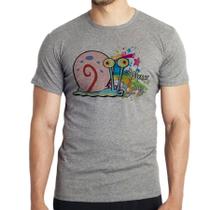 Camiseta infantil até o Plus size bob esponja gary Camiseta infantil até o Plus size bob esponja gary