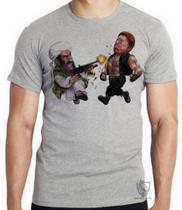 Camiseta infantil até o Plus size chuck norris vs bin laden Camiseta infantil até o Plus size chuck norris vs bin laden
