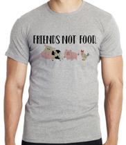 Camiseta infantil até o Plus size friends not food