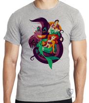 Camiseta infantil até o Plus size pequena sereia Camiseta infantil até o Plus size pequena sereia