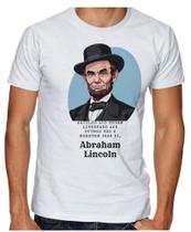 Camiseta infantil até Plus Size Abraham Lincoln Liberdade Camiseta infantil até Plus Size Abraham Lincoln Liberdade