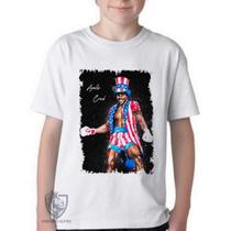 Camiseta Infantil até Plus Size Apollo Creed Camiseta Infantil até Plus Size Apollo Creed